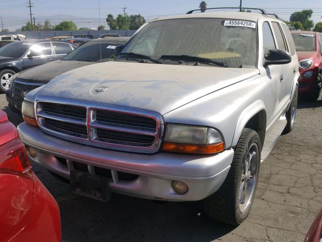 1B4HR48N12F106860 - 2002 DODGE DURANGO SL SILVER photo 2