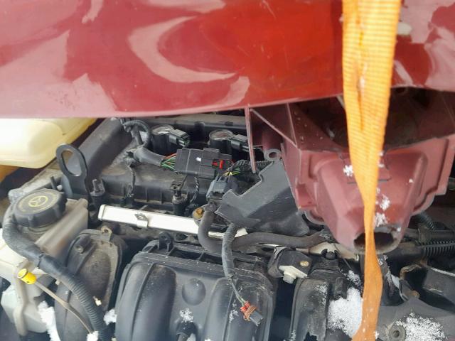 1FAHP34N17W142103 - 2007 FORD FOCUS ZX4 MAROON photo 7