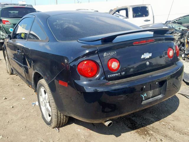 1G1AL15F167866457 - 2006 CHEVROLET COBALT LT BLACK photo 3