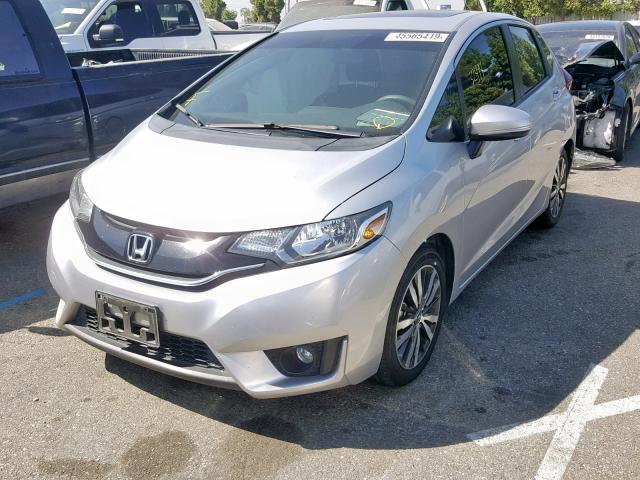 3HGGK5H87FM775726 - 2015 HONDA FIT EX SILVER photo 2