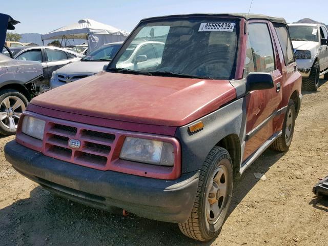 2CNBE1864V6920622 - 1997 GEO TRACKER RED photo 2