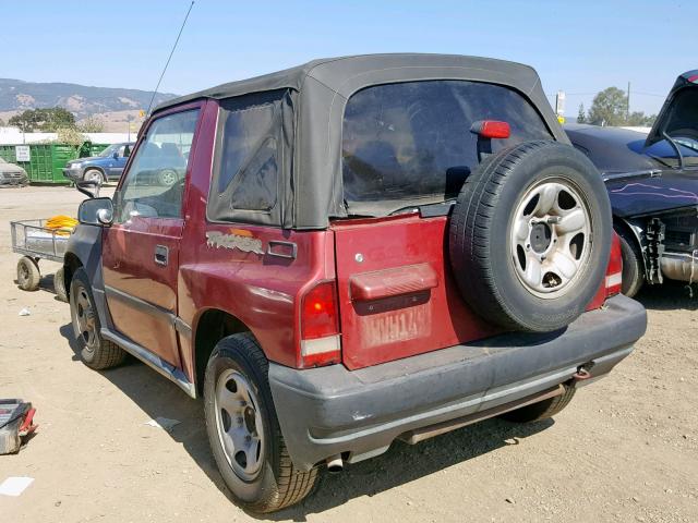 2CNBE1864V6920622 - 1997 GEO TRACKER RED photo 3