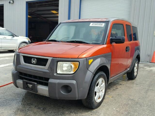 5J6YH27624L034831 - 2004 HONDA ELEMENT EX ORANGE photo 2