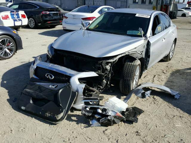 JN1BV7AP6FM359033 - 2015 INFINITI Q50 BASE SILVER photo 2