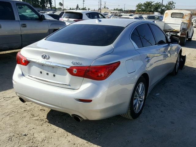 JN1BV7AP6FM359033 - 2015 INFINITI Q50 BASE SILVER photo 4