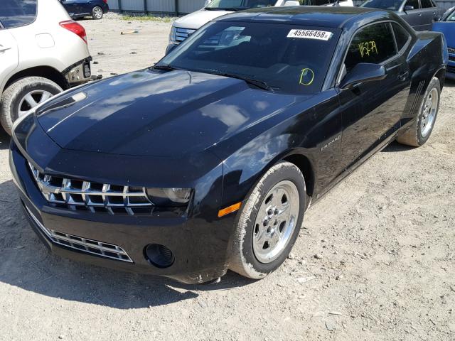 2G1FA1EV6A9144136 - 2010 CHEVROLET CAMARO LS BLACK photo 2