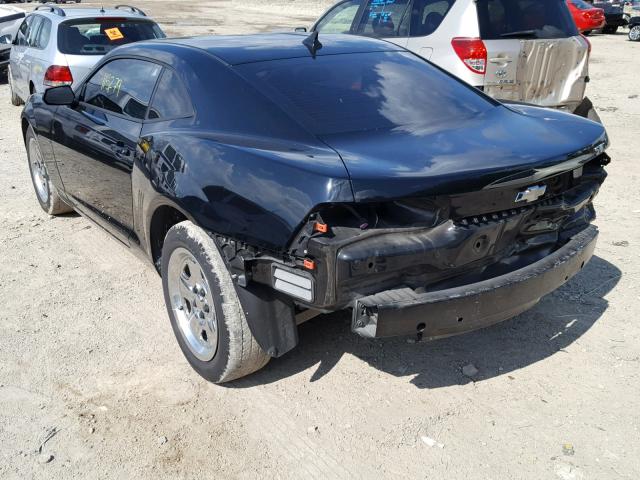 2G1FA1EV6A9144136 - 2010 CHEVROLET CAMARO LS BLACK photo 3