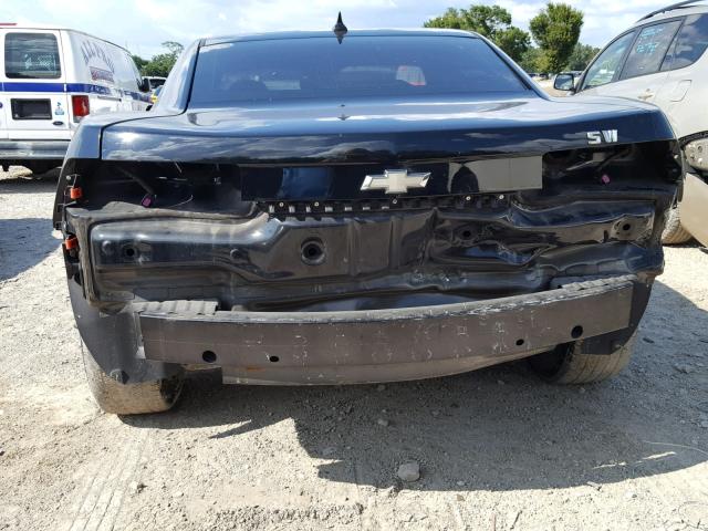 2G1FA1EV6A9144136 - 2010 CHEVROLET CAMARO LS BLACK photo 9