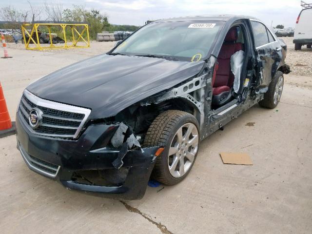 1G6AB5RX1D0176009 - 2013 CADILLAC ATS LUXURY BLACK photo 2