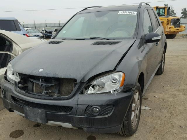 4JGBB86E67A292113 - 2007 MERCEDES-BENZ ML 350 BLACK photo 2