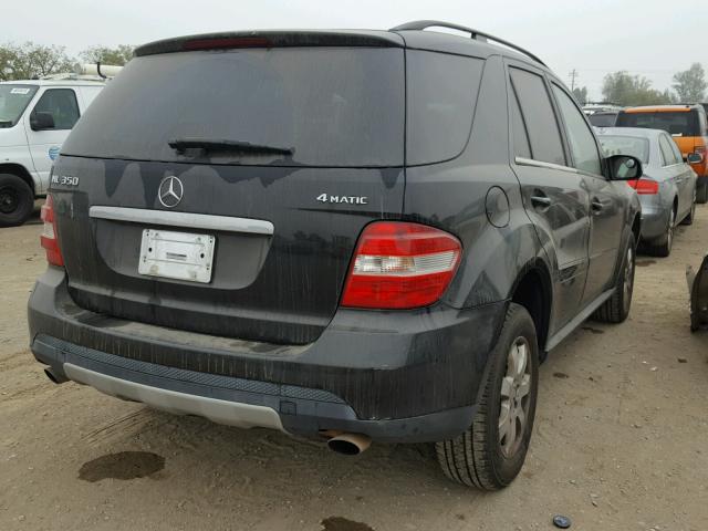 4JGBB86E67A292113 - 2007 MERCEDES-BENZ ML 350 BLACK photo 4