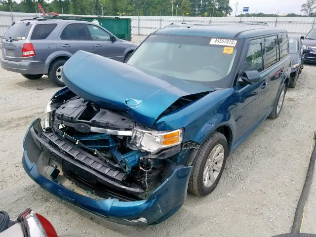 2FMGK5BC4BBD16821 - 2011 FORD FLEX SE TEAL photo 2