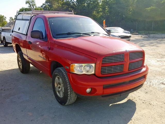 1D7HU16D54J170013 - 2004 DODGE RAM 1500 S RED photo 1