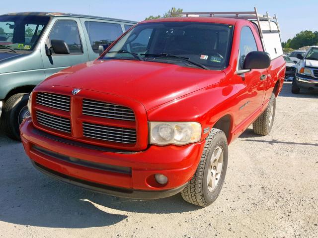 1D7HU16D54J170013 - 2004 DODGE RAM 1500 S RED photo 2