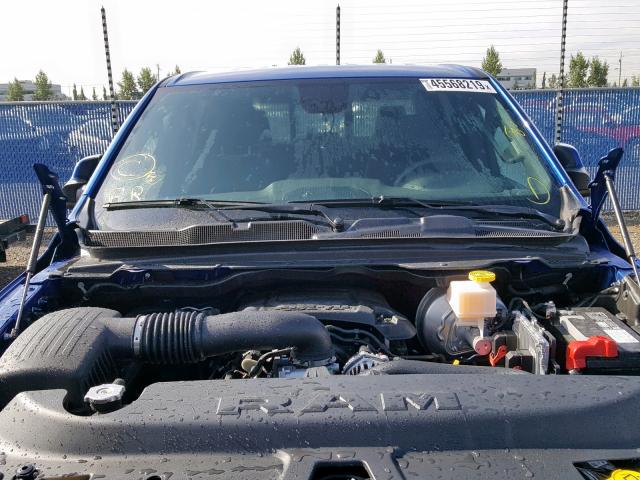 1C6SRFLT6KN777044 - 2019 RAM 1500 REBEL ლურჯი ფოტო 9