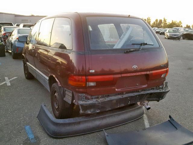 JT3AC13R6S1177763 - 1995 TOYOTA PREVIA DX RED photo 3