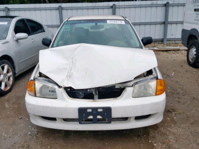 JM1BJ2228X0125564 - 1999 MAZDA PROTEGE DX WHITE photo 7