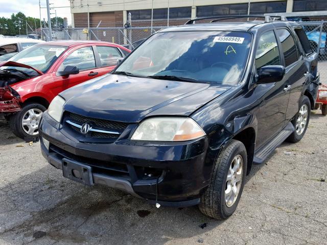 2HNYD18812H529599 - 2002 ACURA MDX TOURIN BLACK photo 2