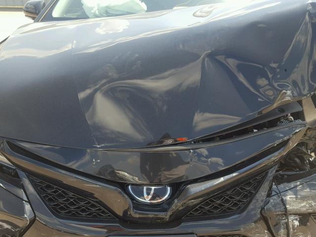 4T1B61HKXJU128383 - 2018 TOYOTA CAMRY XSE BLACK photo 7