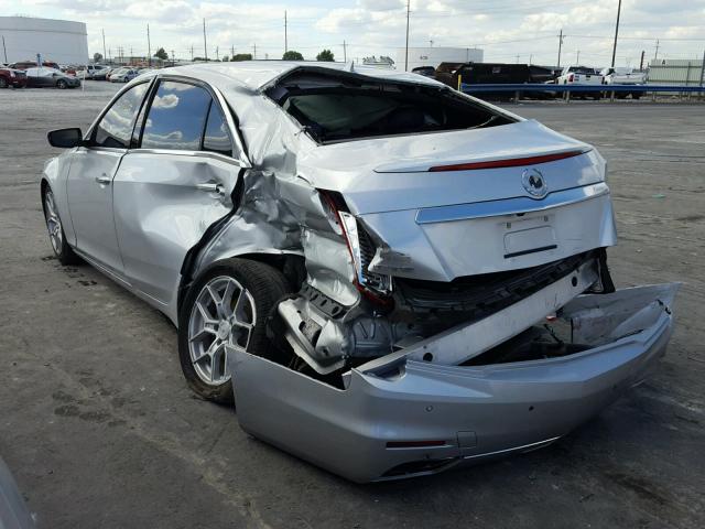 1G6AR5S32E0159336 - 2014 CADILLAC CTS LUXURY SILVER photo 3