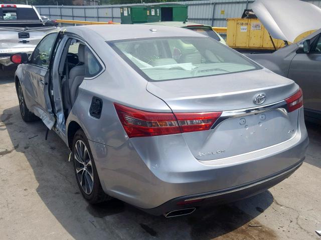 4T1BK1EBXGU216813 - 2016 TOYOTA AVALON XLE SILVER photo 3