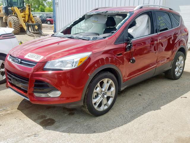 1FMCU0J98EUB70469 - 2014 FORD ESCAPE TIT RED photo 2