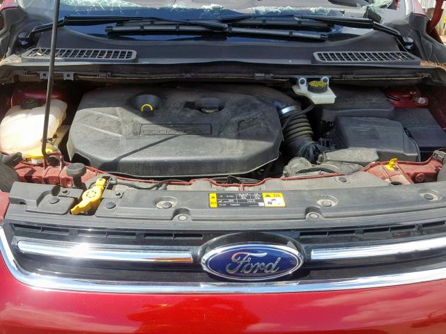 1FMCU0J98EUB70469 - 2014 FORD ESCAPE TIT RED photo 7