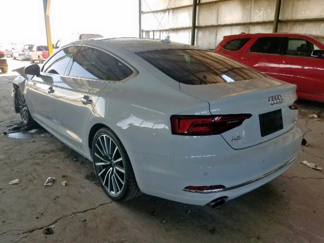 WAUBNCF55JA128628 - 2018 AUDI A5 PREMIUM WHITE photo 3