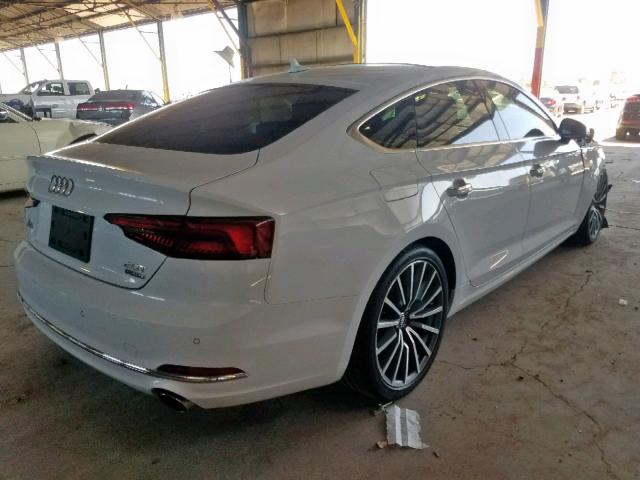 WAUBNCF55JA128628 - 2018 AUDI A5 PREMIUM WHITE photo 4