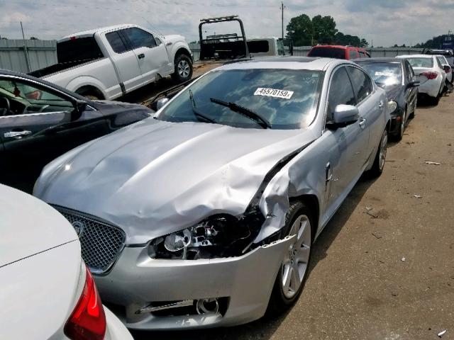 SAJWA05B39HR10100 - 2009 JAGUAR XF LUXURY SILVER photo 2