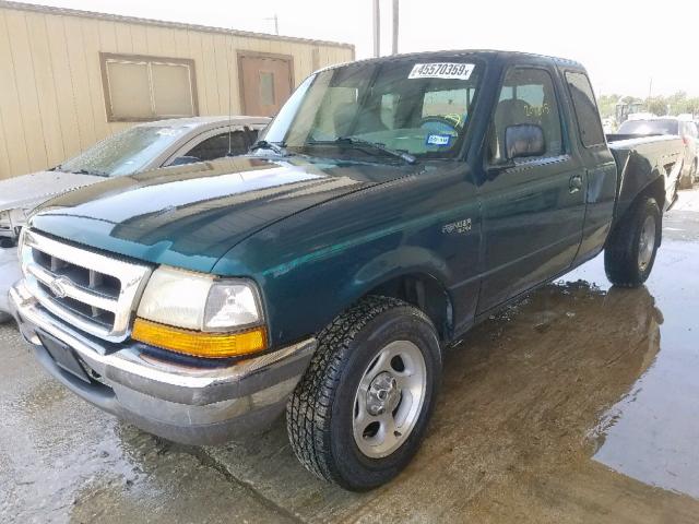 1FTYR14X4WPB25105 - 1998 FORD RANGER SUP GREEN photo 2