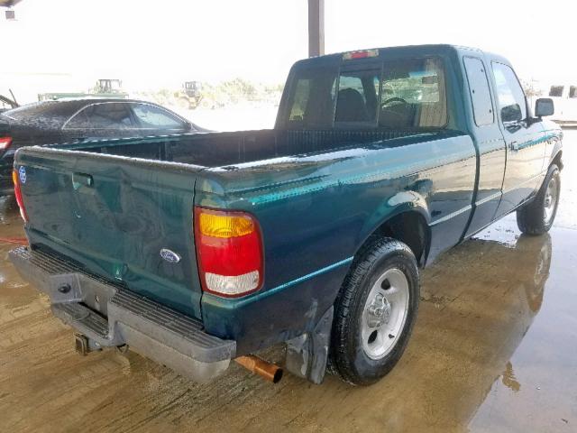 1FTYR14X4WPB25105 - 1998 FORD RANGER SUP GREEN photo 4