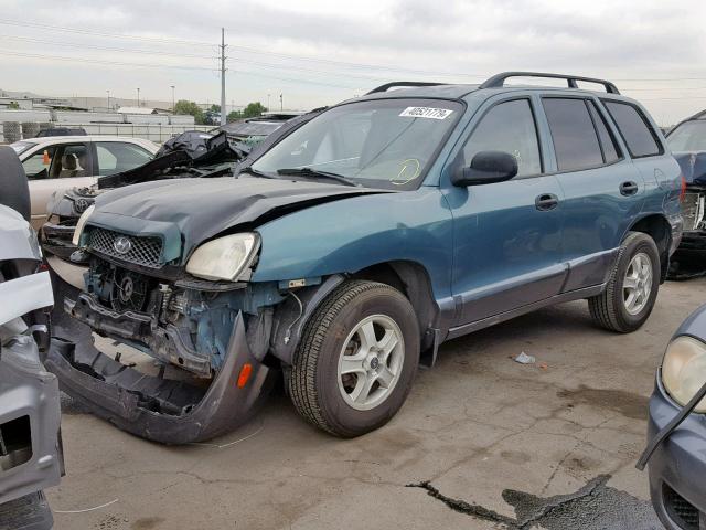 KM8SB82BX1U107210 - 2001 HYUNDAI SANTA FE GREEN photo 2