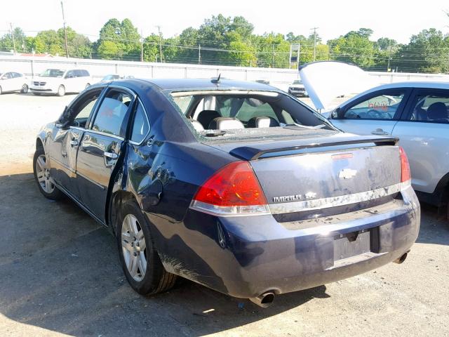 2G1WU58R379257998 - 2007 CHEVROLET IMPALA LTZ BLUE photo 3