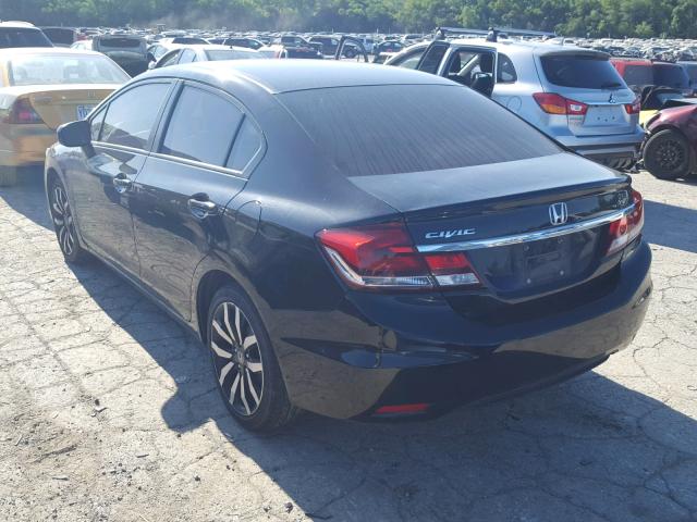 19XFB2F91EE012405 - 2014 HONDA CIVIC EXL 黑色 照片 3