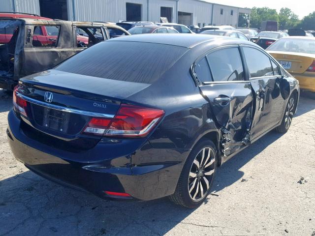 19XFB2F91EE012405 - 2014 HONDA CIVIC EXL 黑色 照片 4
