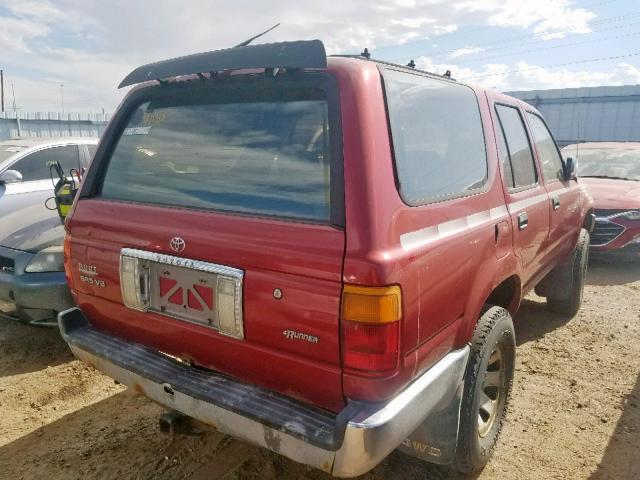 JT3VN39W2N8049357 - 1992 TOYOTA 4RUNNER VN RED photo 4