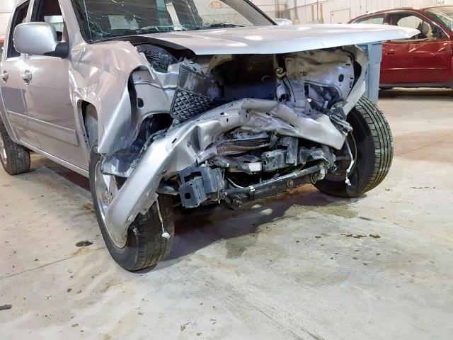 1GCDSCF95C8101267 - 2012 CHEVROLET COLORADO L GRAY photo 9