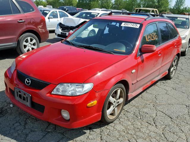 JM1BJ246031117186 - 2003 MAZDA PROTEGE PR RED photo 2