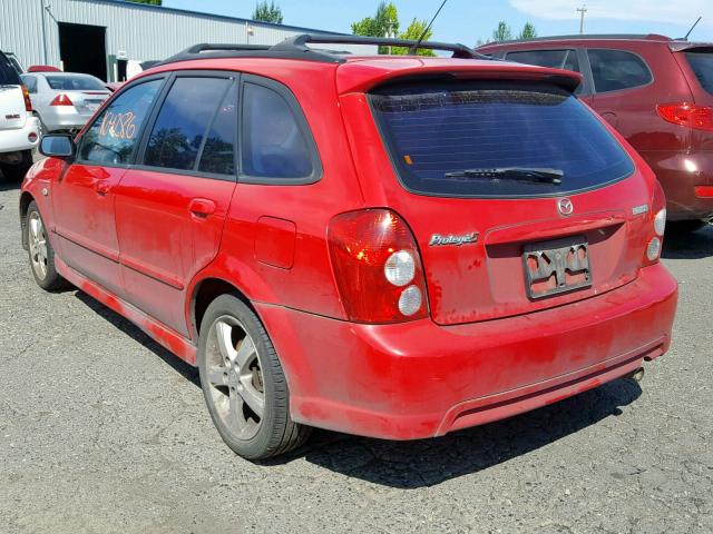 JM1BJ246031117186 - 2003 MAZDA PROTEGE PR RED photo 3