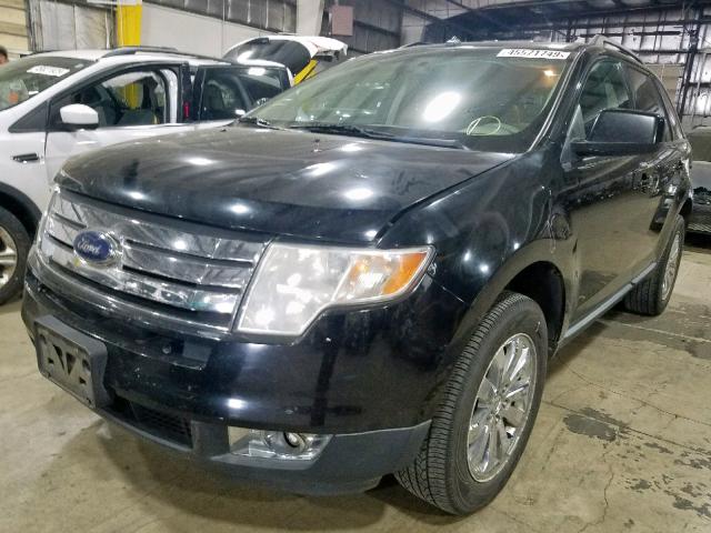 2FMDK38C37BB68330 - 2007 FORD EDGE SEL BLACK photo 2