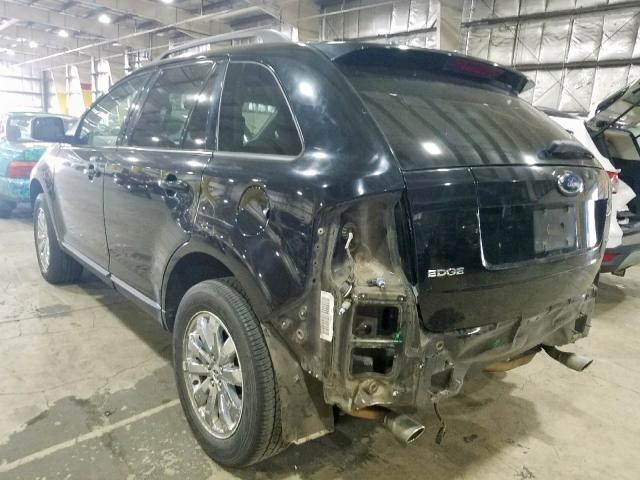 2FMDK38C37BB68330 - 2007 FORD EDGE SEL BLACK photo 3