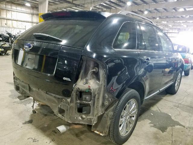 2FMDK38C37BB68330 - 2007 FORD EDGE SEL BLACK photo 4