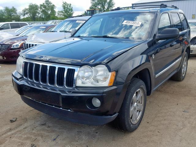 1J4HR58276C116258 - 2006 JEEP GRAND CHER BLACK photo 2