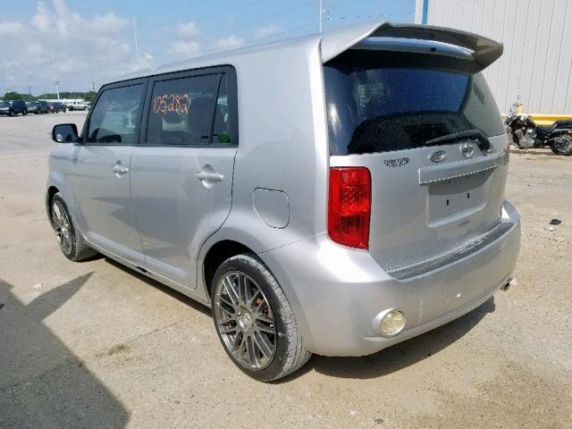 JTLKE50E081054055 - 2008 TOYOTA SCION XB 银色 照片 3
