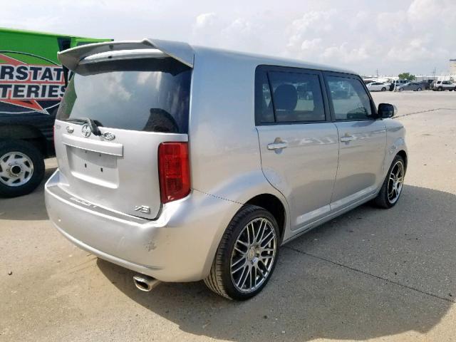 JTLKE50E081054055 - 2008 TOYOTA SCION XB 银色 照片 4