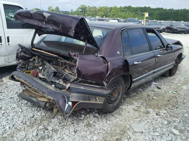 1G4CW53L4P1638203 - 1993 BUICK PARK AVENU MAROON photo 4