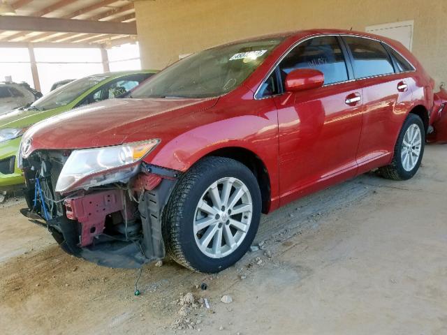 4T3ZA3BB5AU024523 - 2010 TOYOTA VENZA RED photo 2