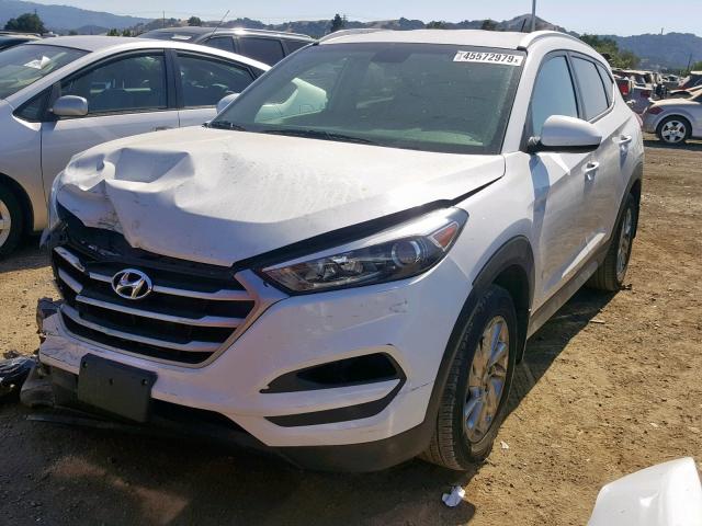 KM8J33A49HU563921 - 2017 HYUNDAI TUCSON LIM WHITE photo 2