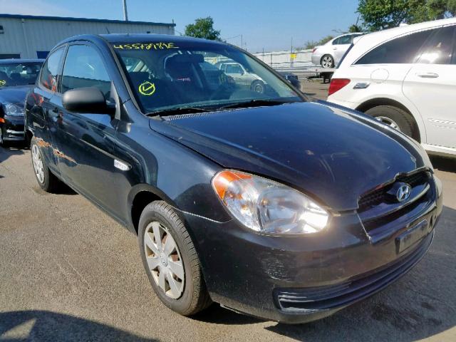 KMHCM36C87U049370 - 2007 HYUNDAI ACCENT GS BLACK photo 1